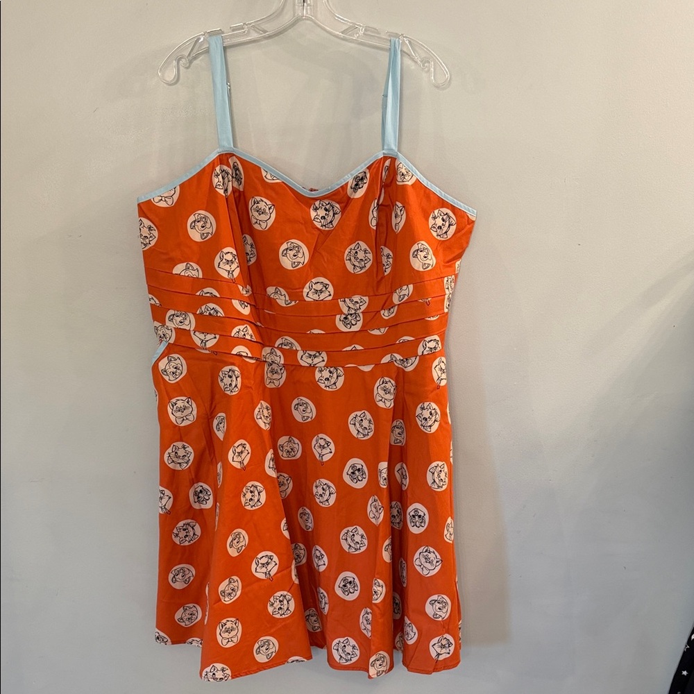 Target/Disney Collection + Unique Vintage, Disney Cats, NWT, 3x, Flare Dress